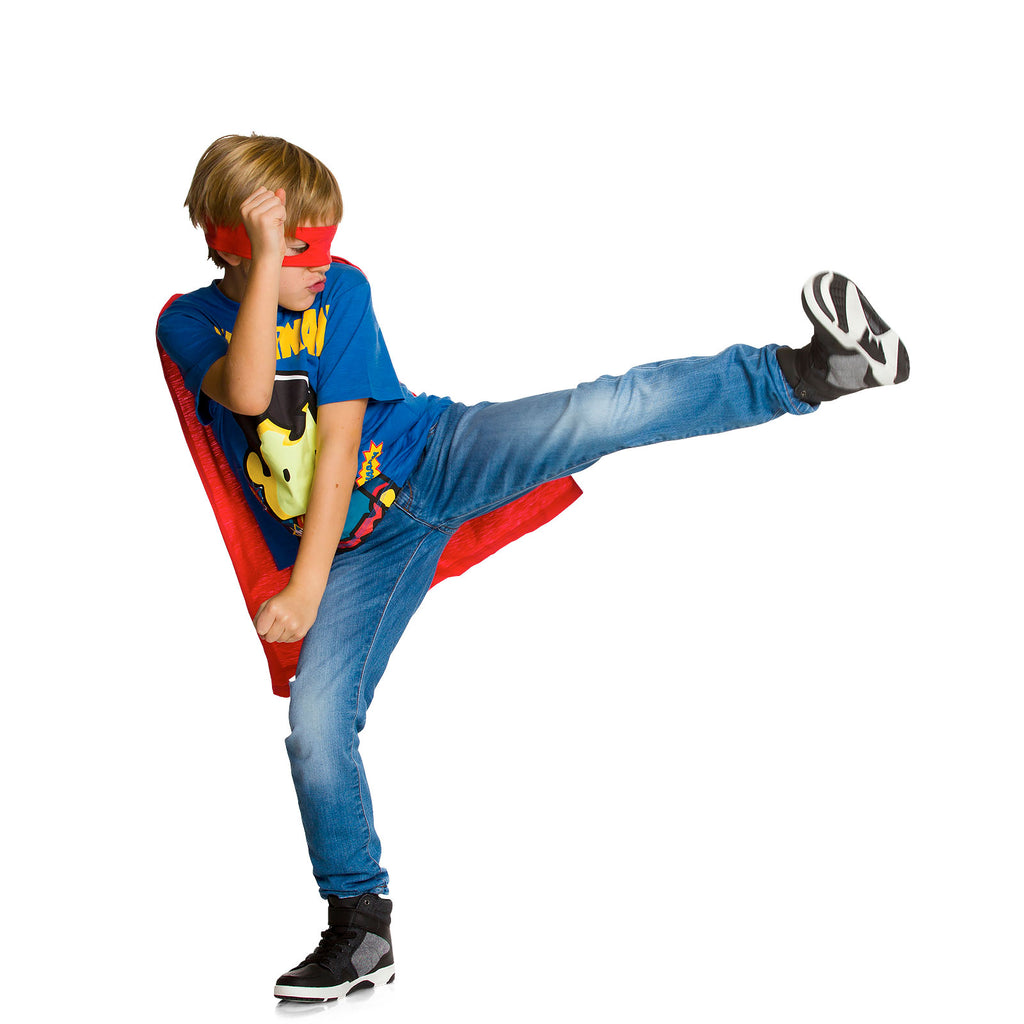 Image produit Superman - T-shirt pour enfants avec cape et masque pour les yeux