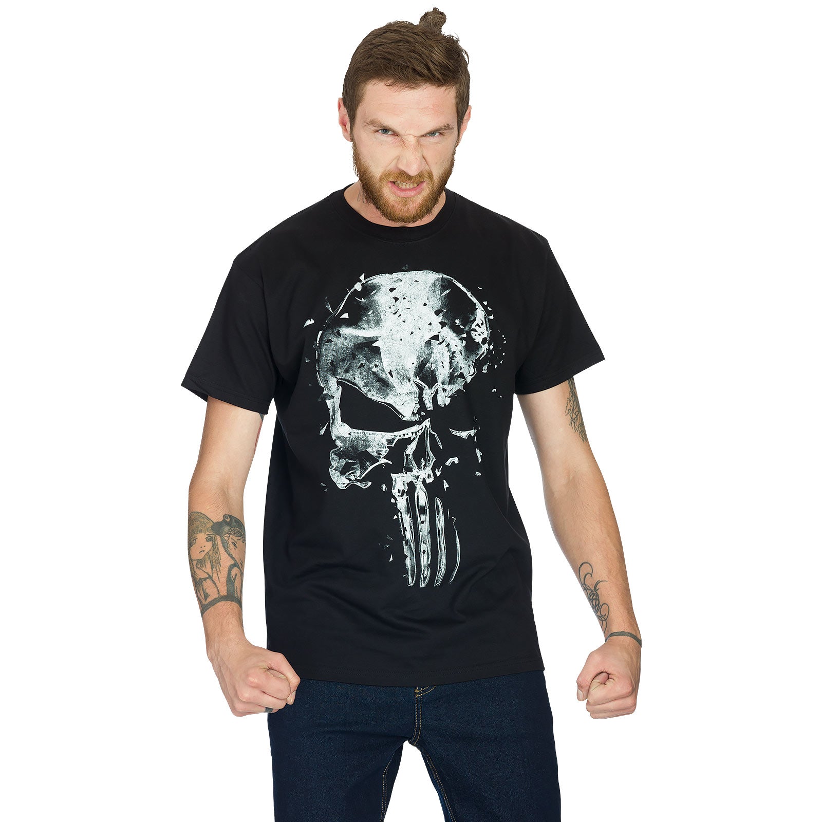 Image produit Punisher - T-shirt Crâne noir