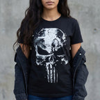 Image produit Punisher - T-shirt Crâne noir