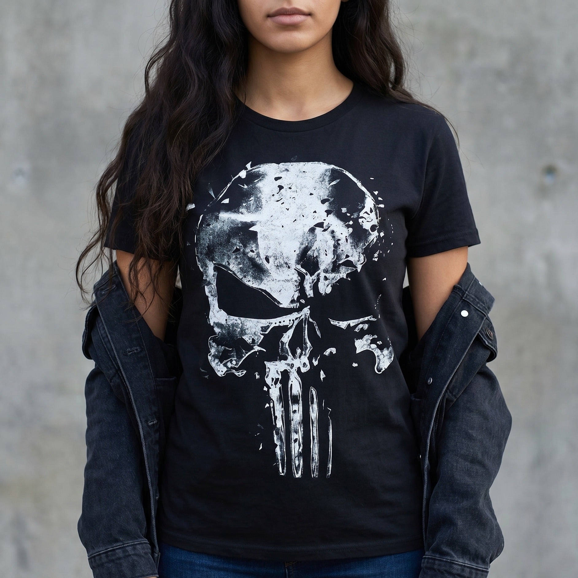 Image produit Punisher - T-shirt Crâne noir