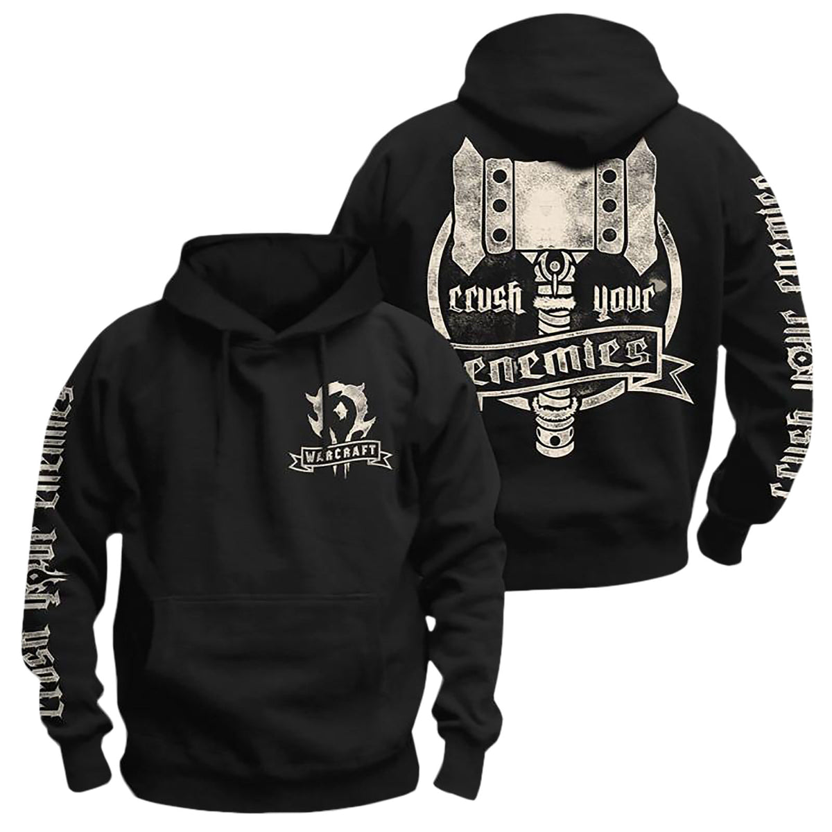 Image produit Warcraft - Crush Your Enemies Sweat à capuche noir