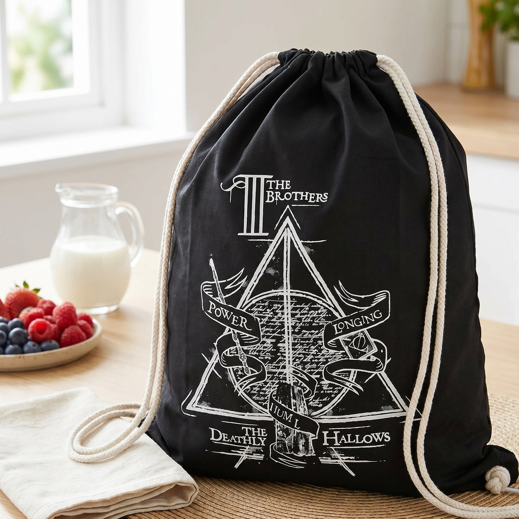 Image produit Harry Potter - Les Trois Frères Sac de sport noir
