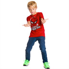 Image produit Spider-Man - Masque T-shirt pour enfants rouge