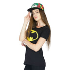 Image produit Batman - T-shirt pour filles logo noir
