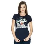 Image produit Wonder Woman - Les filles sauveront le monde T-shirt girly bleu