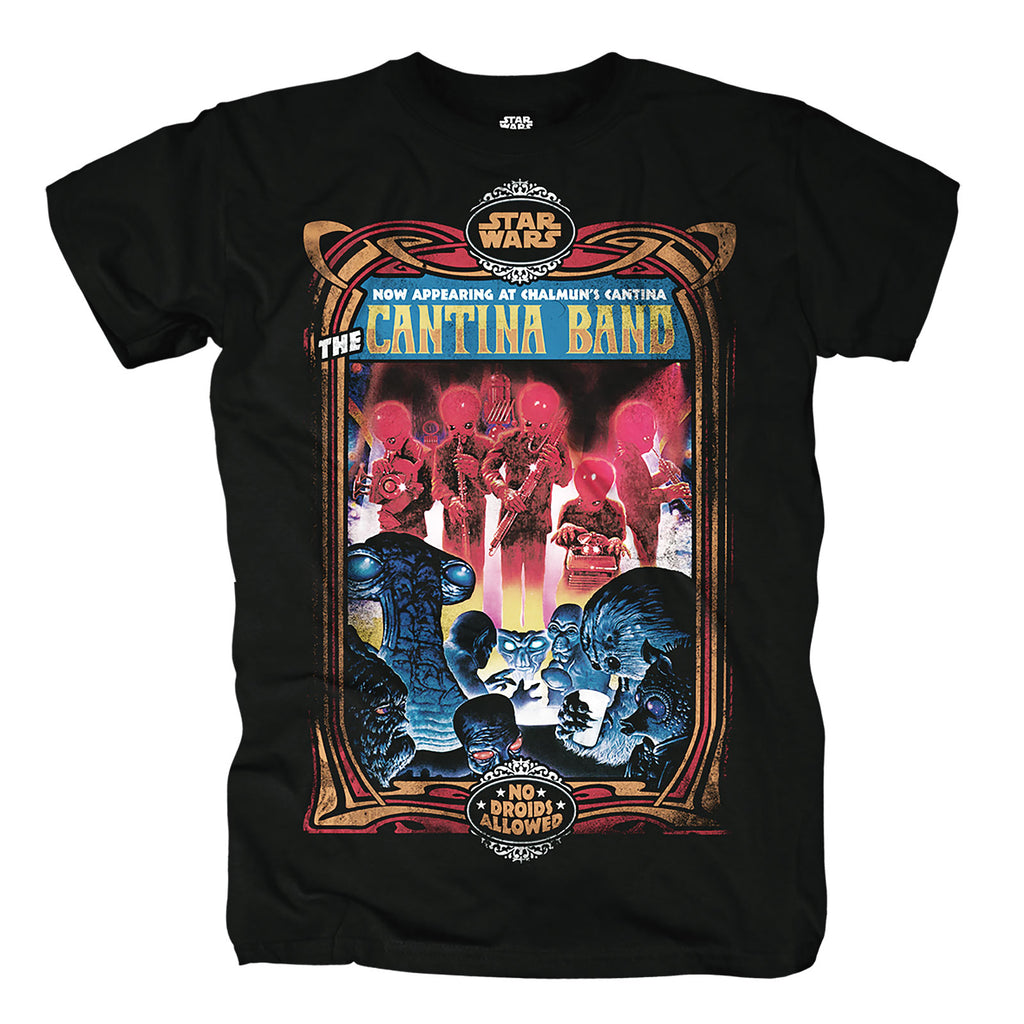 Image produit Star Wars - T-shirt noir du groupe Chalmun's Cantina