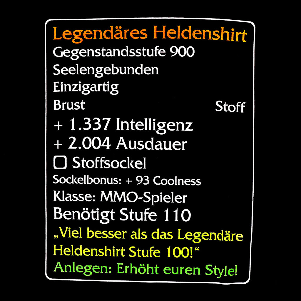 Image produit Article de niveau 110 : T-shirt de héros légendaire