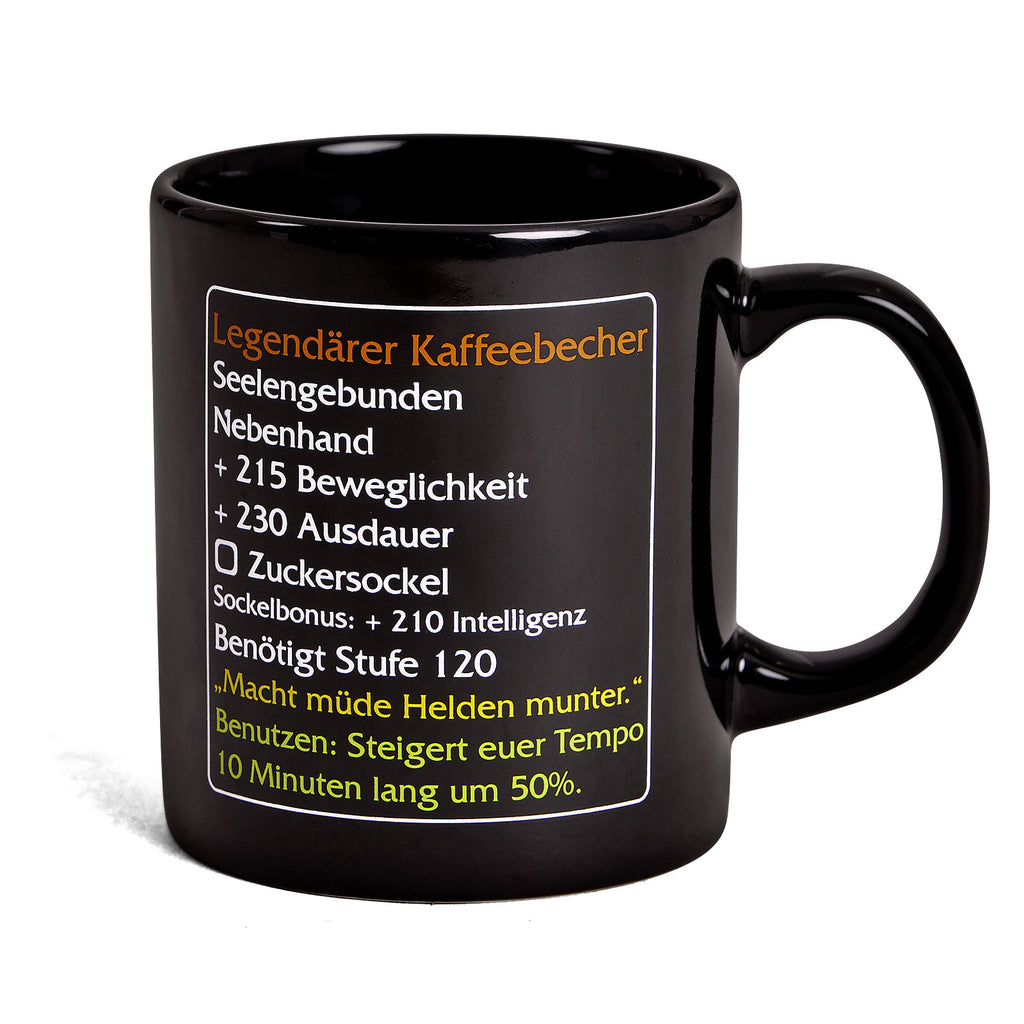 Image produit Tasse à café légendaire - Tasse de fan d'objet MMO niveau 120