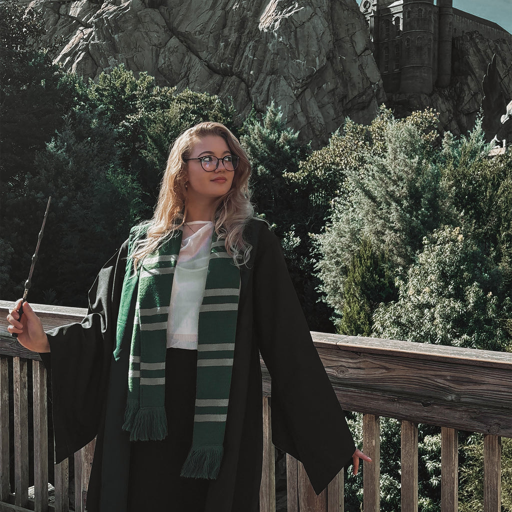 Image produit Harry Potter - Echarpe en tricot Slytherin gris-vert