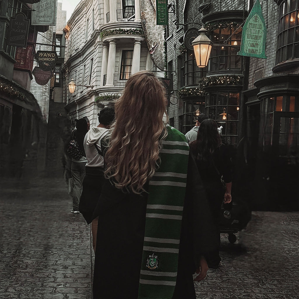 Image produit Harry Potter - Echarpe en tricot Slytherin gris-vert