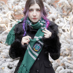 Image produit Harry Potter - Echarpe en tricot Slytherin gris-vert