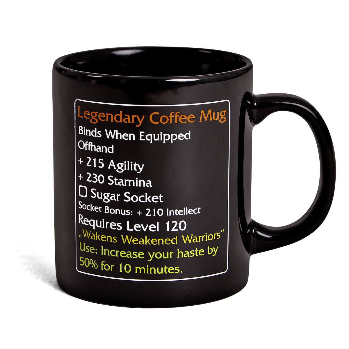 Image produit Legendary Coffee Mug - Mug de fan d'objets MMO niveau 120