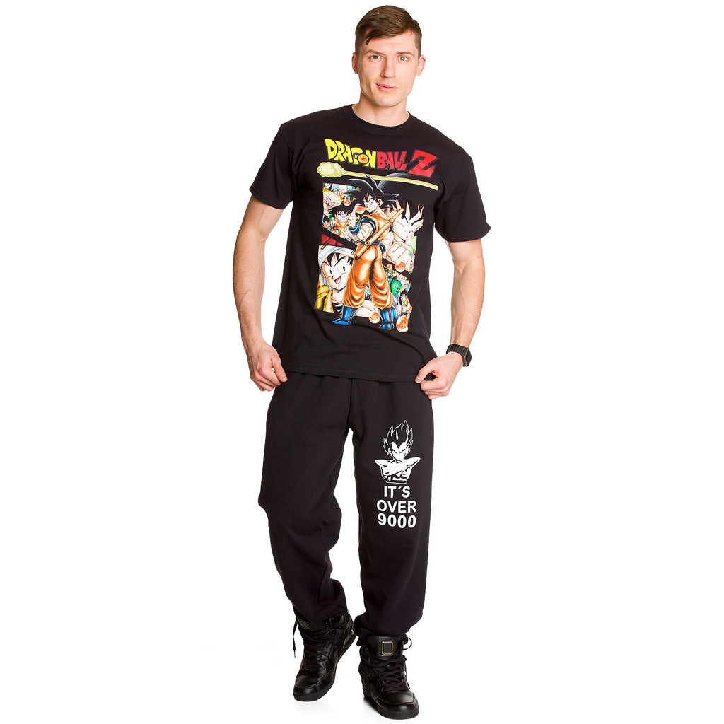 Image produit Dragon Ball - Its Over 9000 pantalon sweat noir