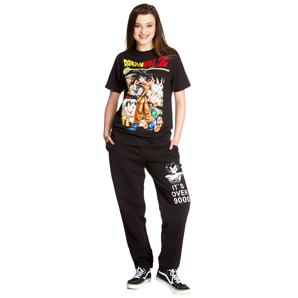 Image produit Dragon Ball - Its Over 9000 pantalon sweat noir