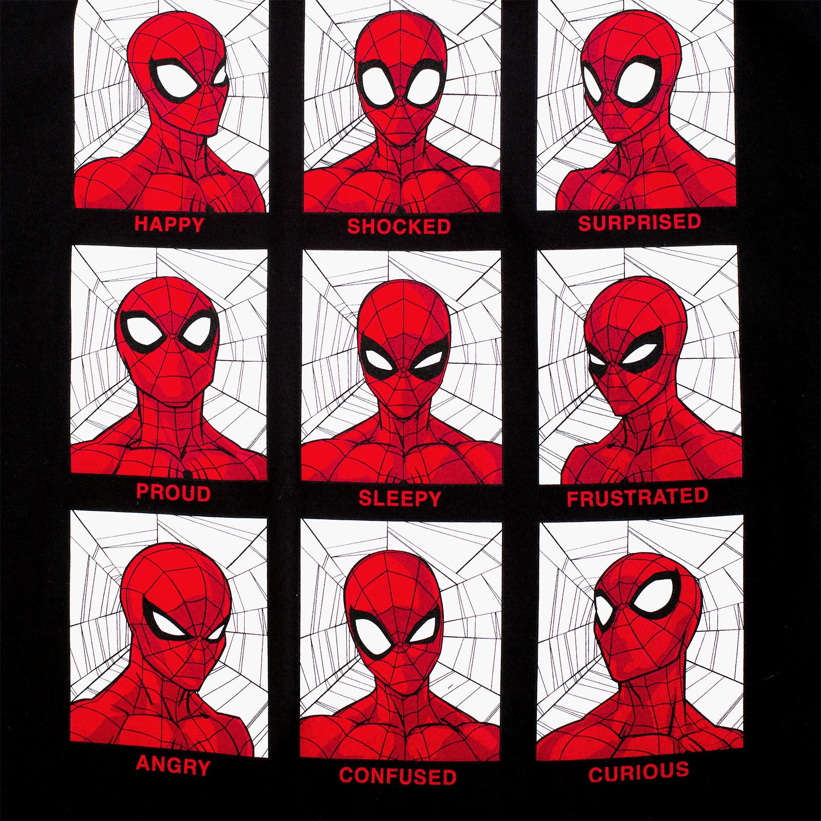 Image produit Spider-Man - T-shirt Emotions noir