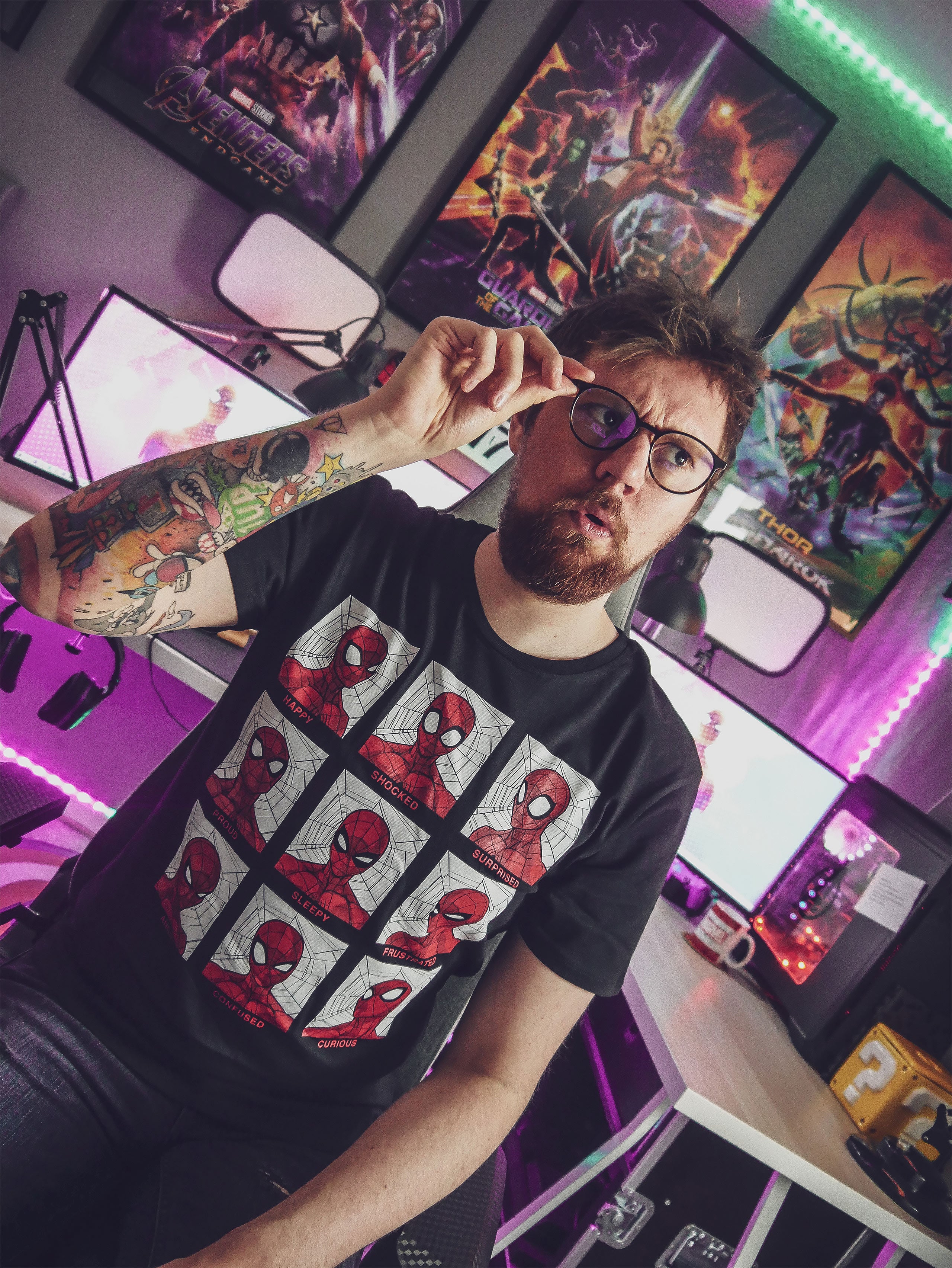 Image produit Spider-Man - T-shirt Emotions noir
