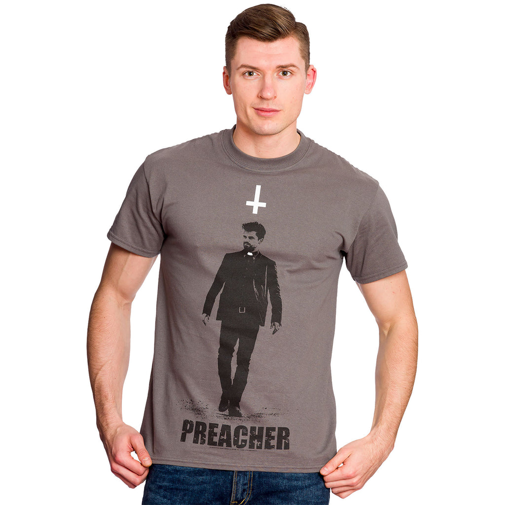 Image produit Preacher - T-shirt Jesse Custer gris