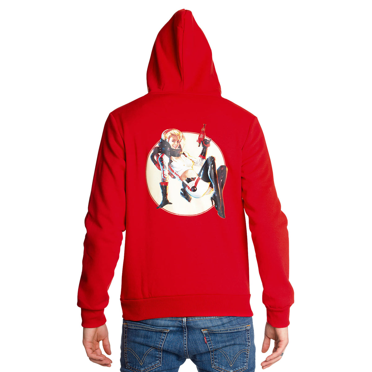 Product image Fallout - Nuka Cola Pin-up Hoodie red