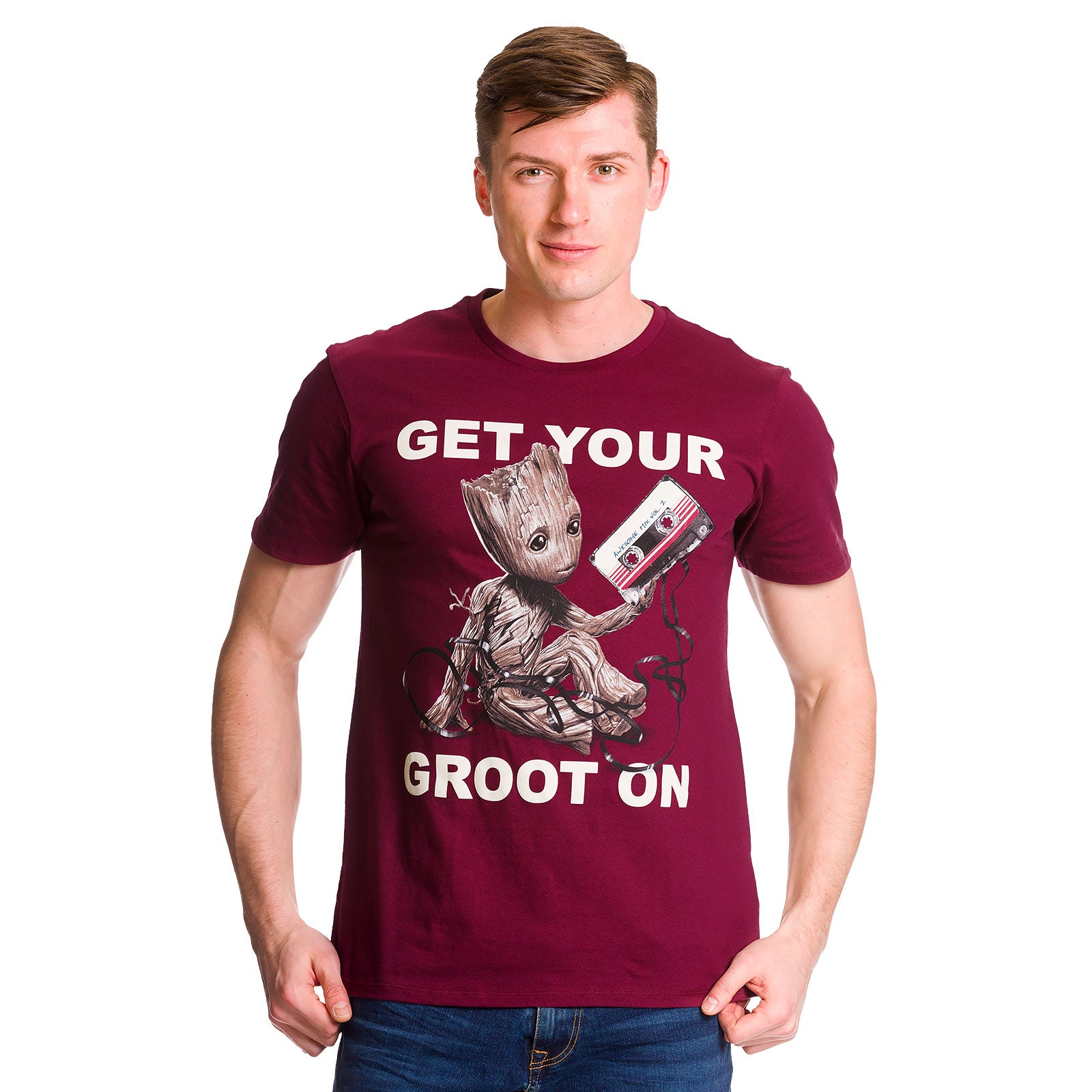 Image produit Les Gardiens de la Galaxie - T-shirt Groot rouge