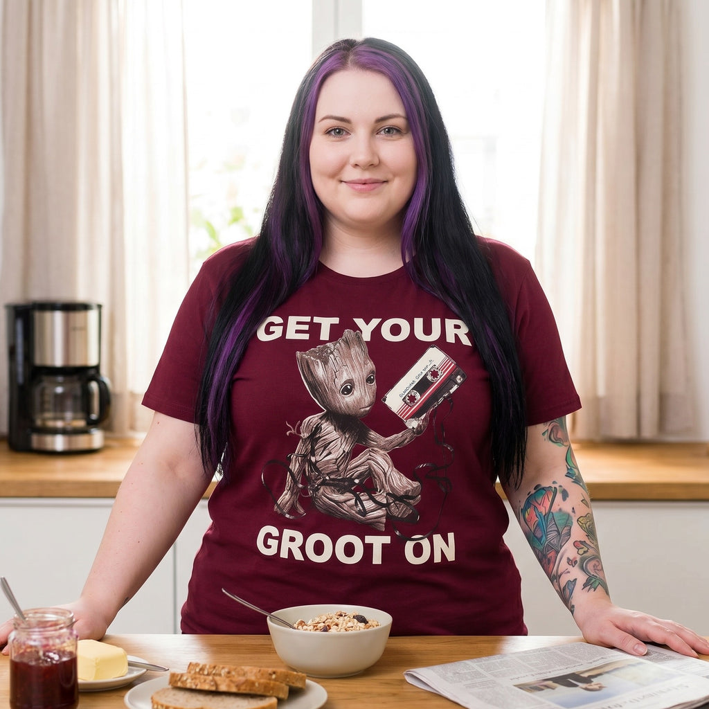 Image produit Les Gardiens de la Galaxie - T-shirt Groot rouge