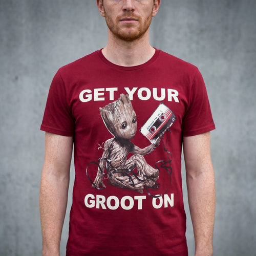 Image produit Les Gardiens de la Galaxie - T-shirt Groot rouge