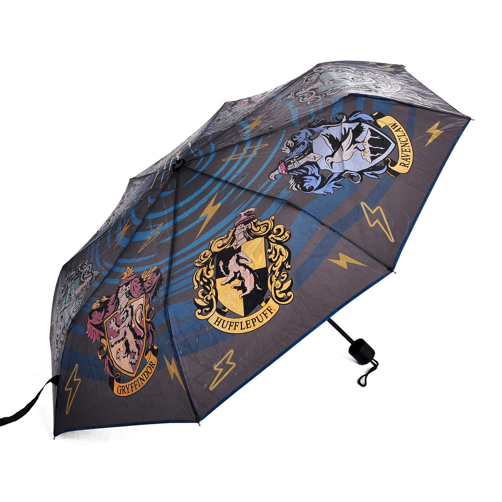 Image produit Harry Potter - Parapluie avec Blason des Maisons de Poudlard et Effet Aqua