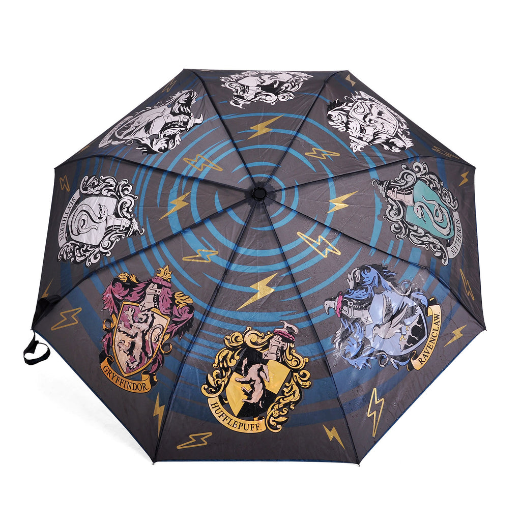 Image produit Harry Potter - Parapluie avec Blason des Maisons de Poudlard et Effet Aqua
