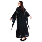 Image produit Robe médiévale Ida avec manches trompette noires