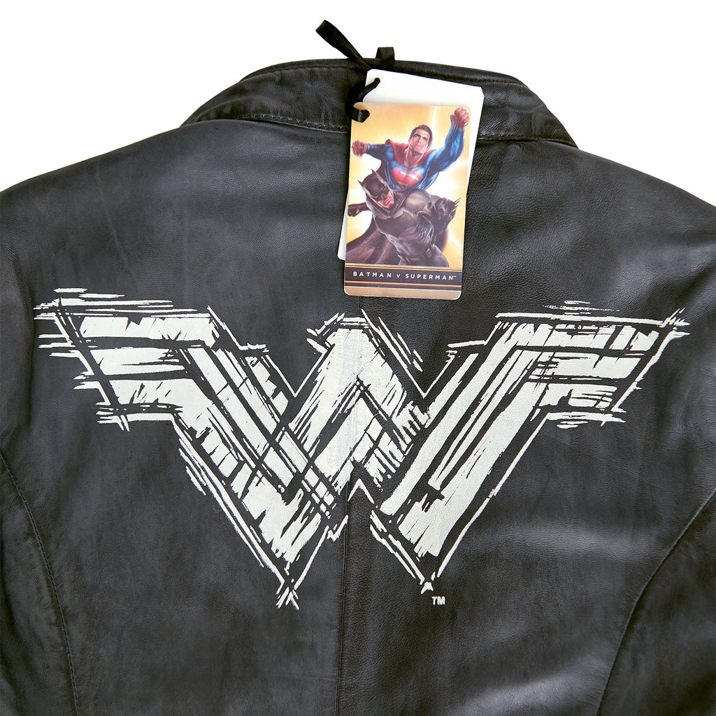 Product image Wonder Woman - Logo Leather Jacket Grey