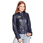 Image produit Wonder Woman - Veste en cuir avec capuche bleue