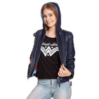 Image produit Wonder Woman - Veste en cuir avec capuche bleue