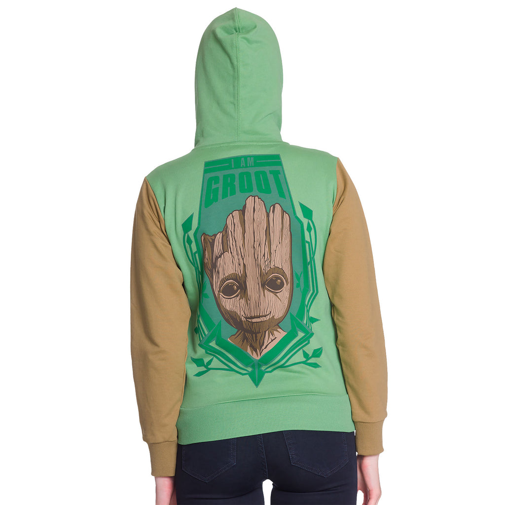 Image produit Les Gardiens de la Galaxie - Sweat à capuche Groot pour femmes vert