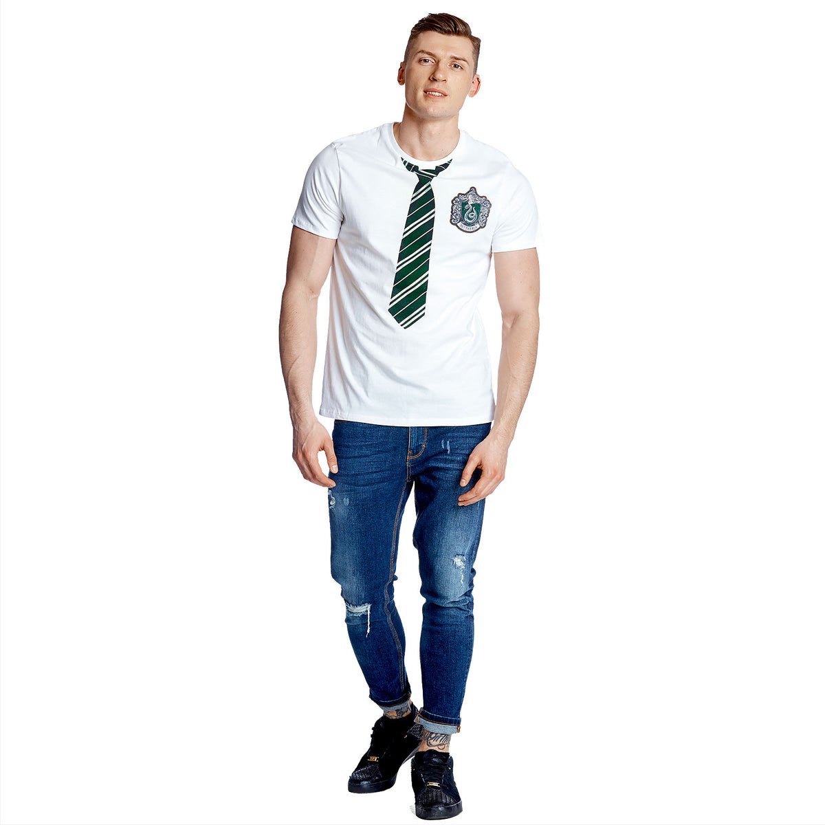 Image produit Harry Potter - T-shirt blanc ressemblant à Slytherin