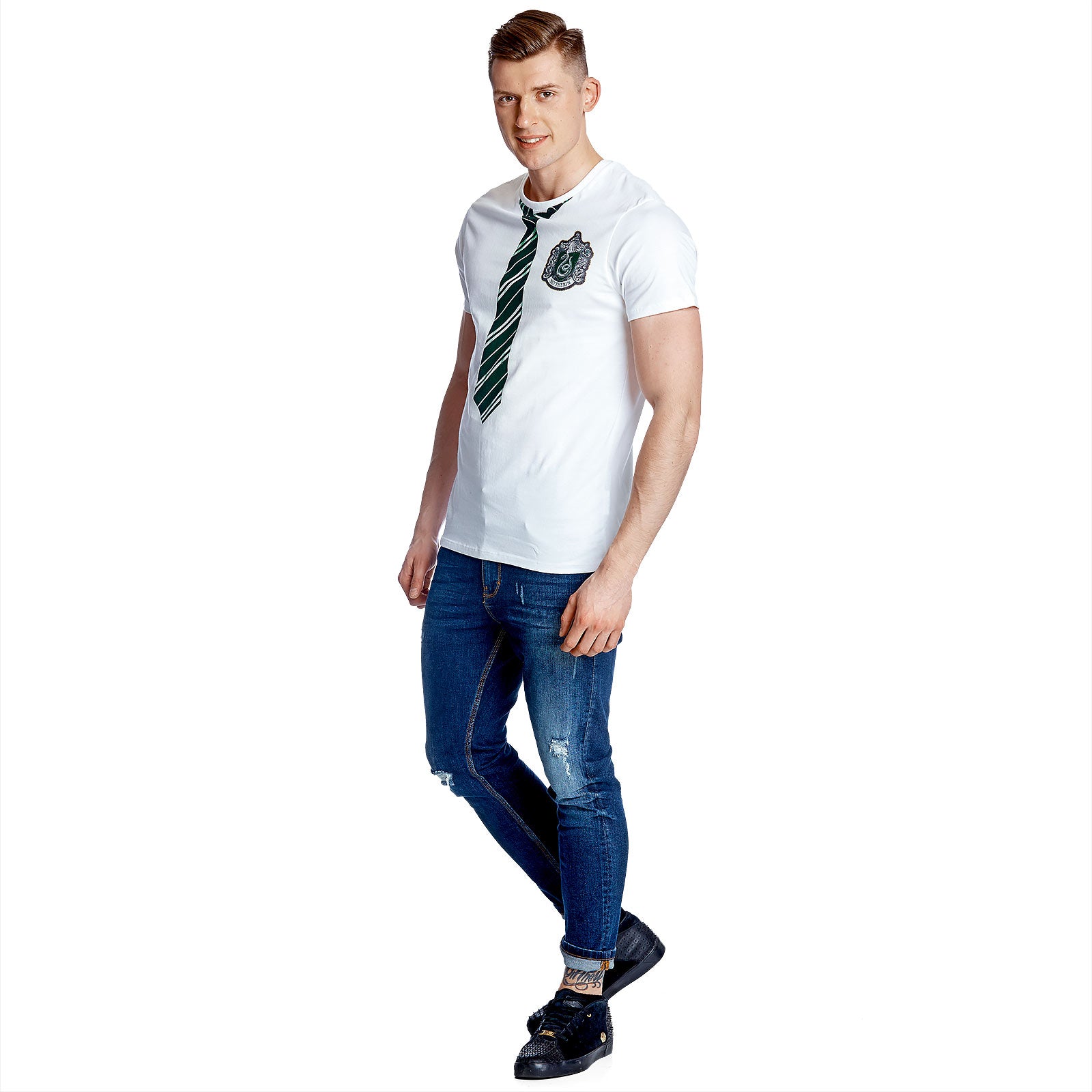 Image produit Harry Potter - T-shirt blanc ressemblant à Slytherin