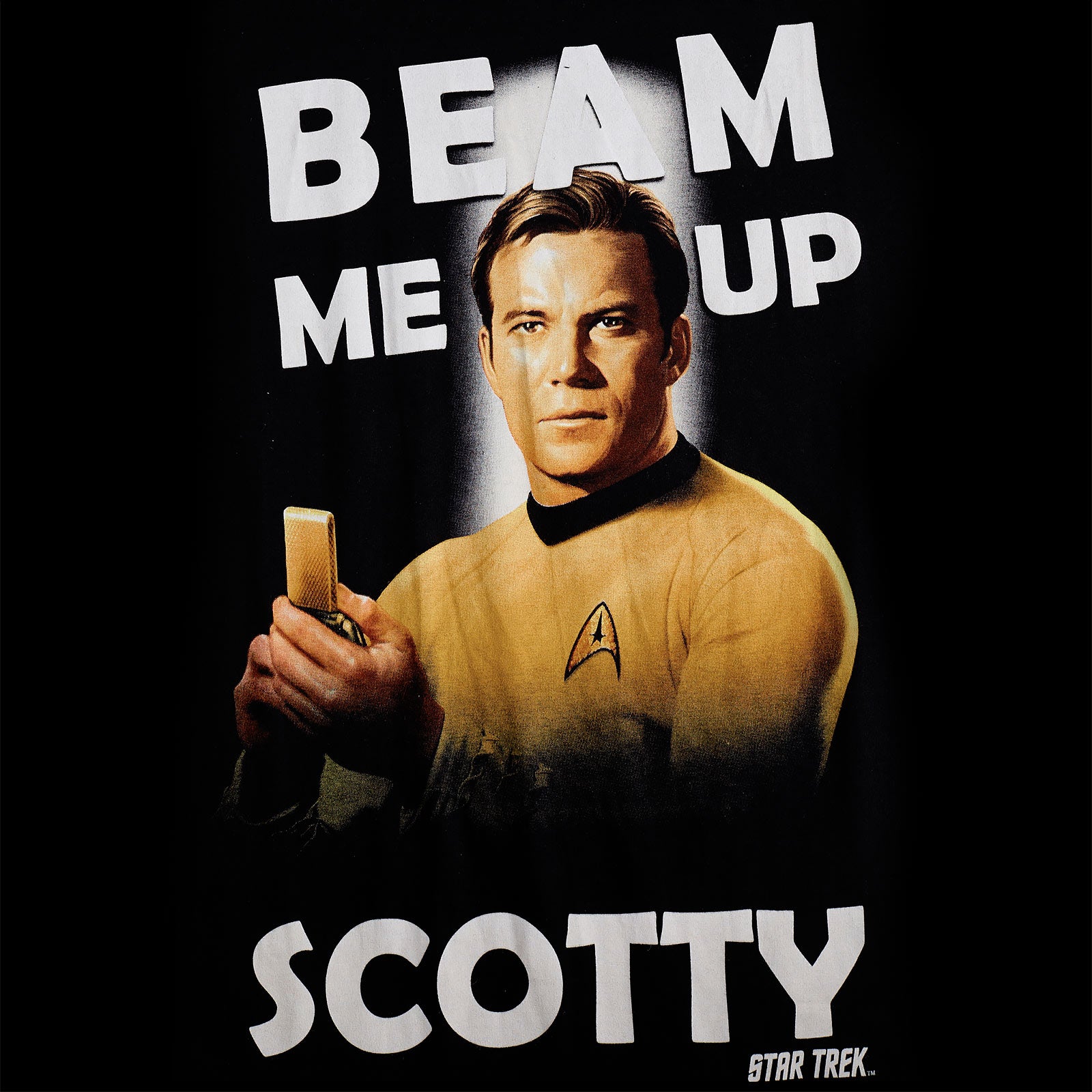Image produit Star Trek - Kirk Beam Me Up t-shirt noir