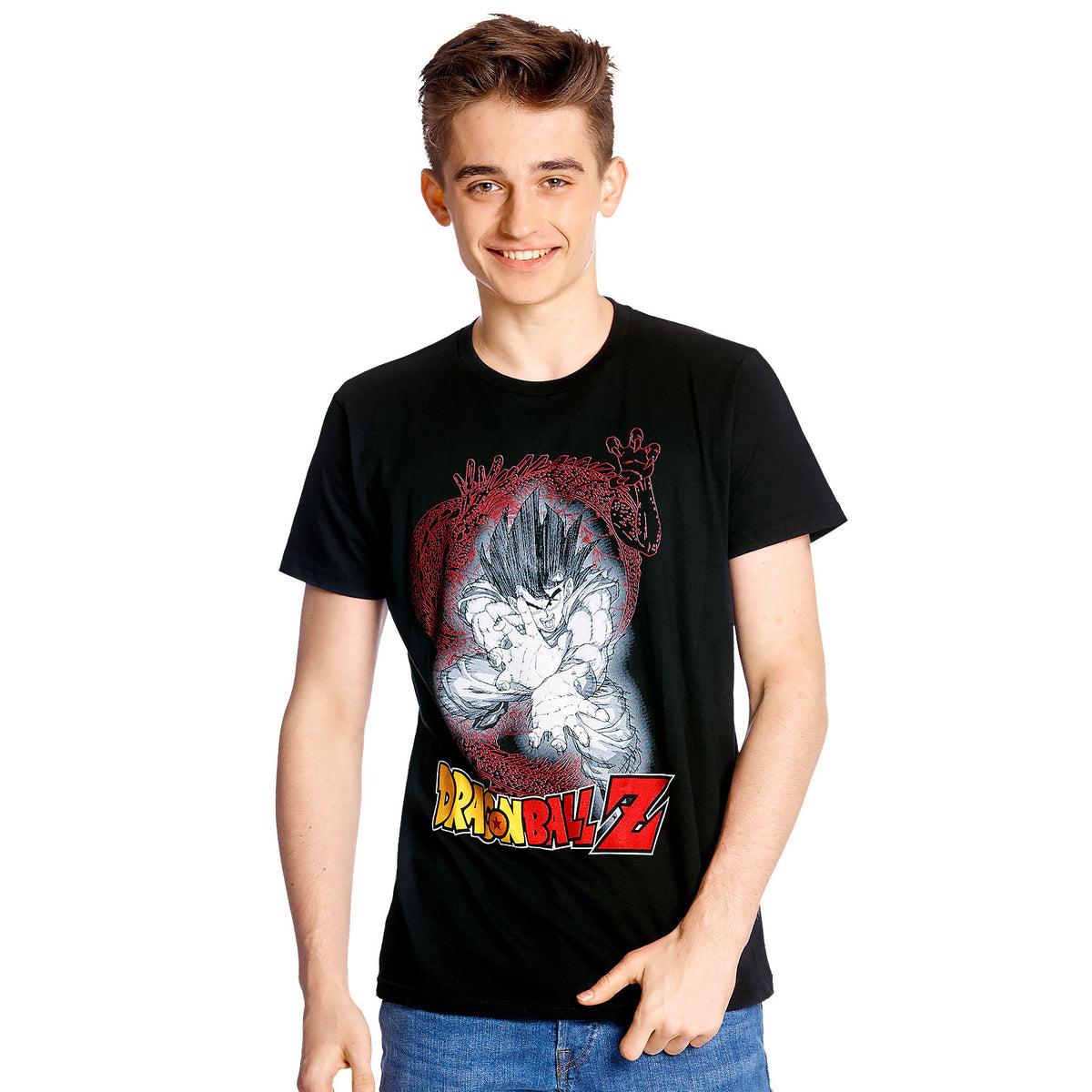 Image produit Dragon Ball - T-shirt Goku Kamehameha noir