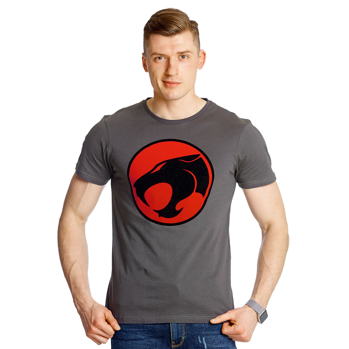 Image produit ThunderCats - T-shirt logo gris