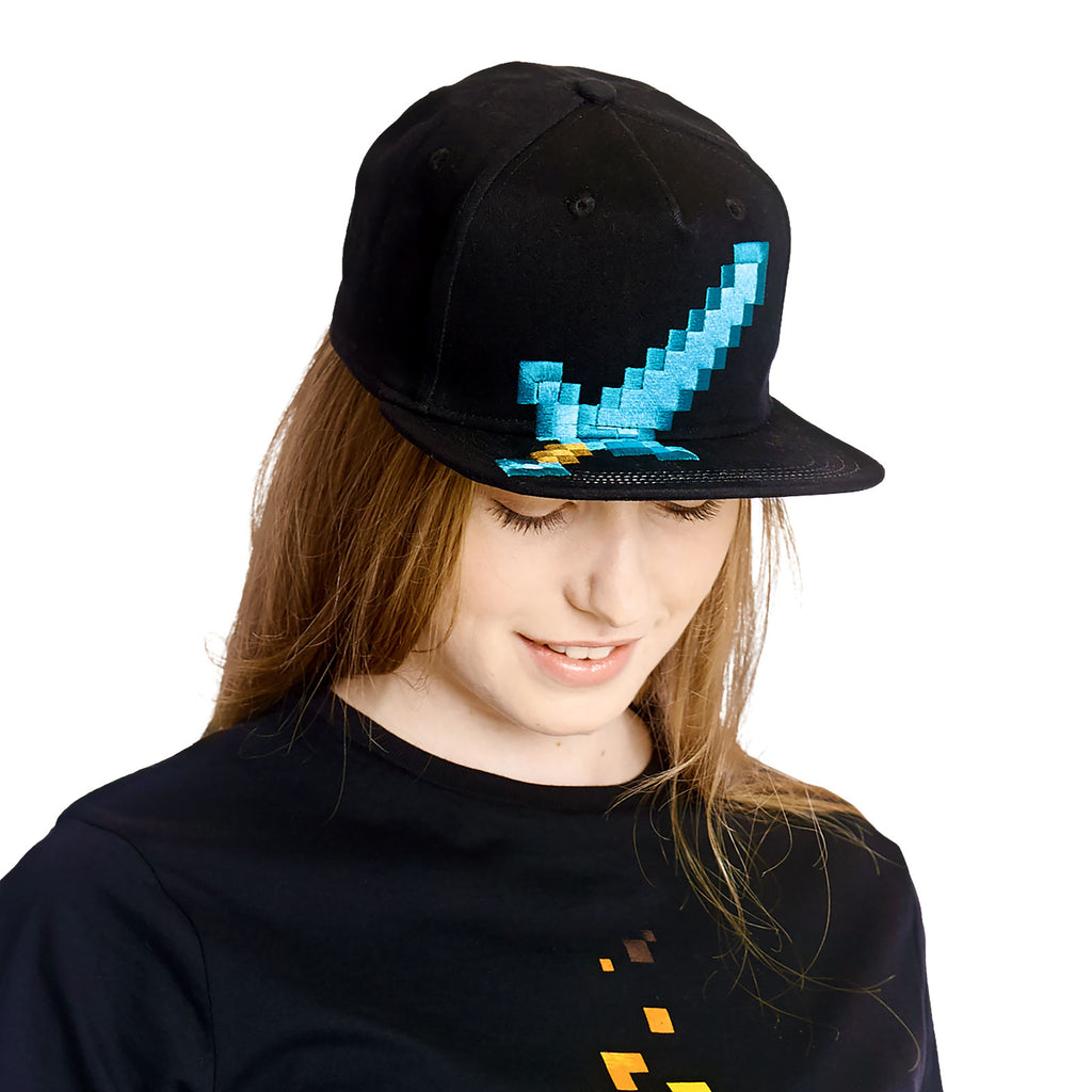 Image produit Minecraft - Casquette de baseball Diamond Sword noir