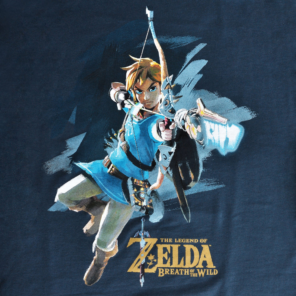 Image produit Zelda - Breath of the Wild Link T-Shirt bleu