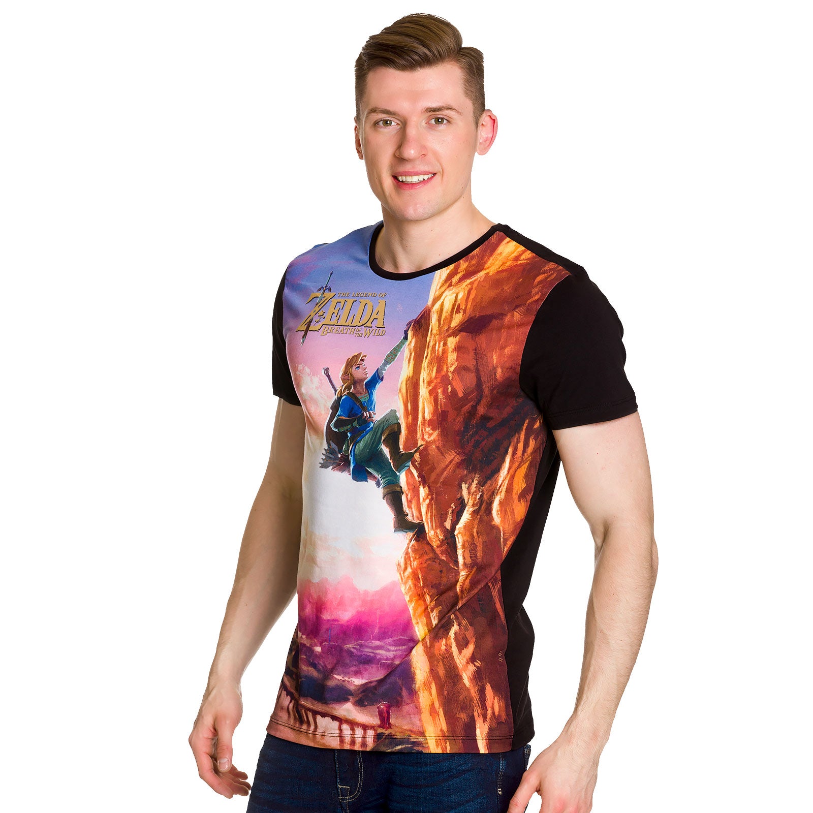 Image produit Zelda - Breath of the Wild Link T-shirt taille réelle