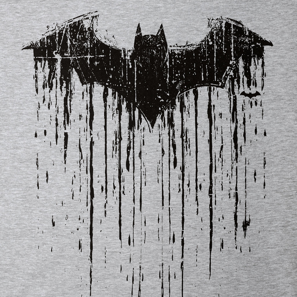 Image produit Batman - T-shirt Logo Dripping gris
