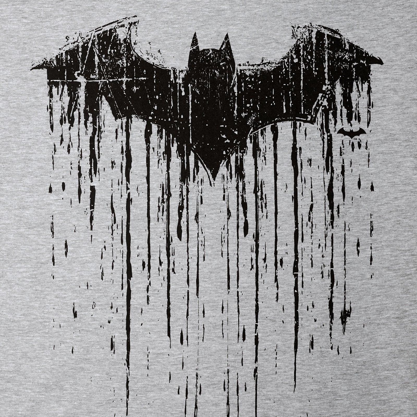 Image produit Batman - T-shirt Logo Dripping gris