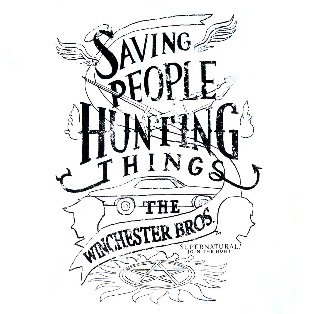 Image produit Supernatural - T-shirt Winchester Bros pour femmes blanc