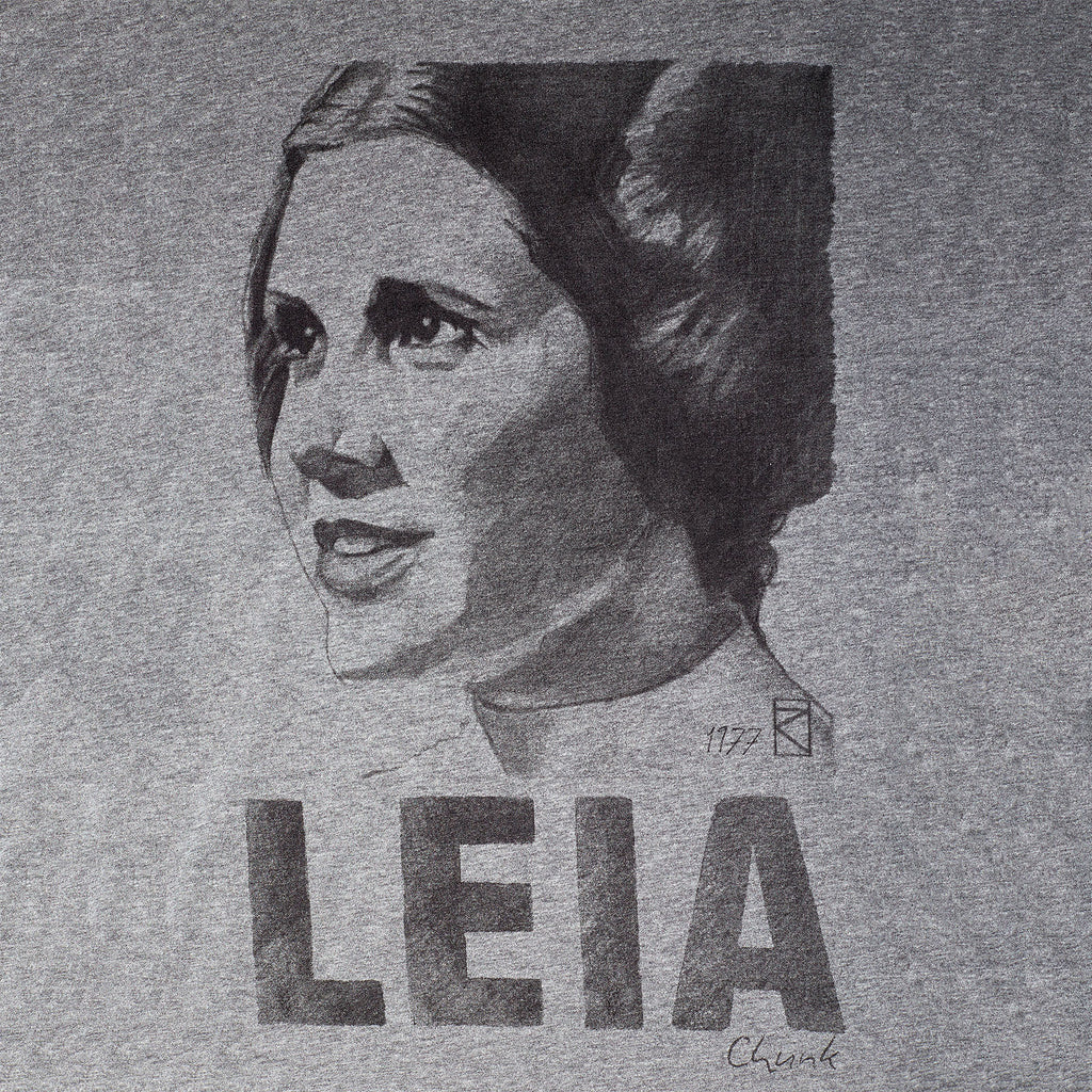 Image produit Star Wars - T-shirt Leia Sketch gris