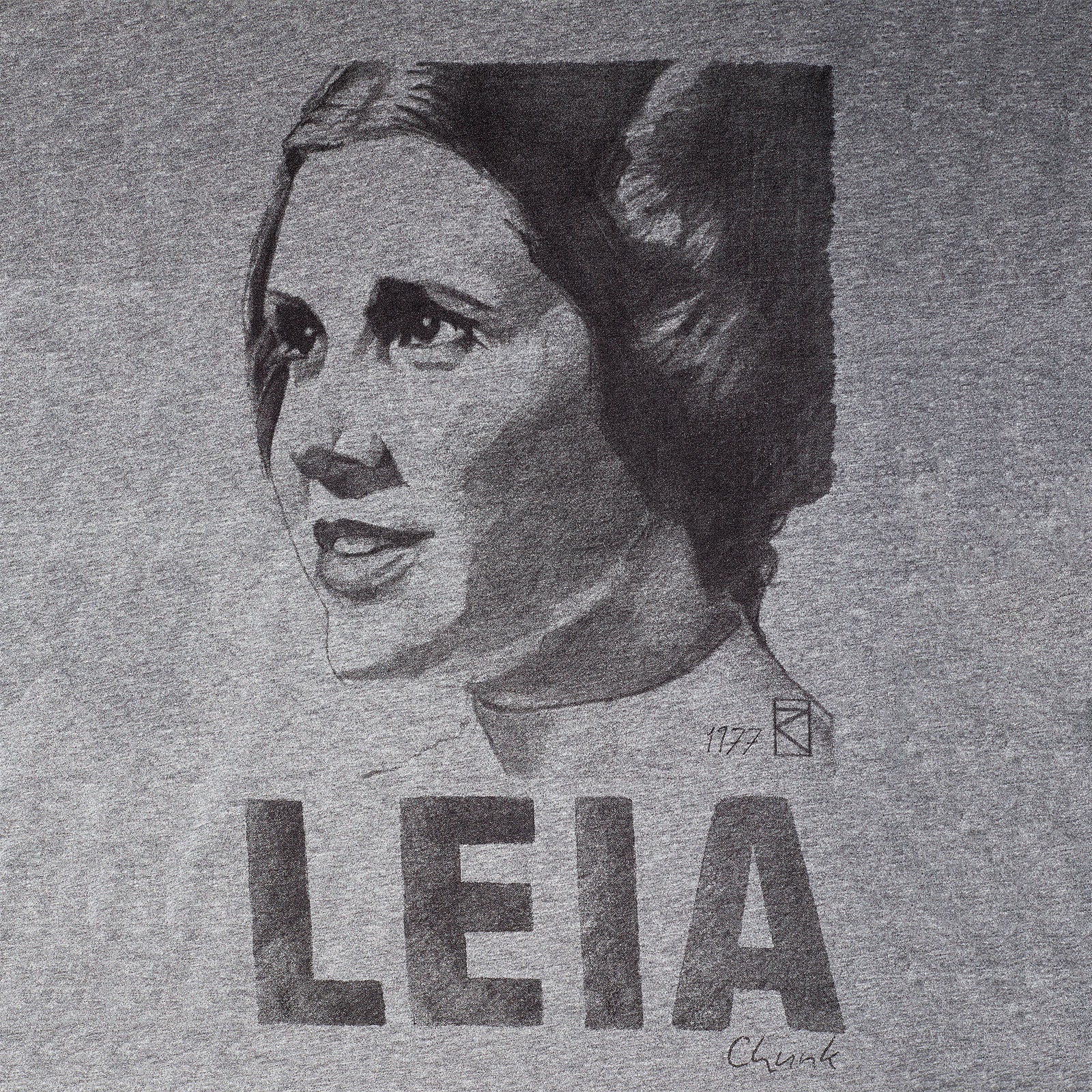 Image produit Star Wars - T-shirt Leia Sketch gris