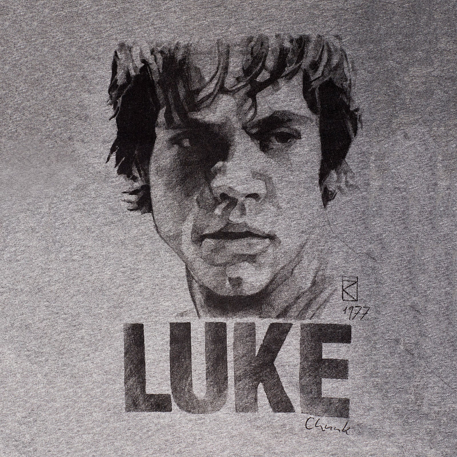 Image produit Star Wars - T-shirt Luke Sketch gris