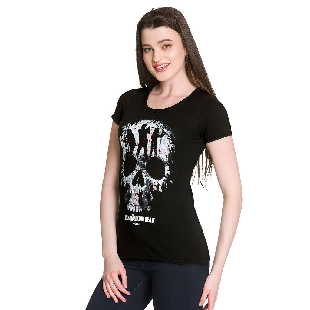 Image produit Walking Dead - T-shirt Skull pour femmes