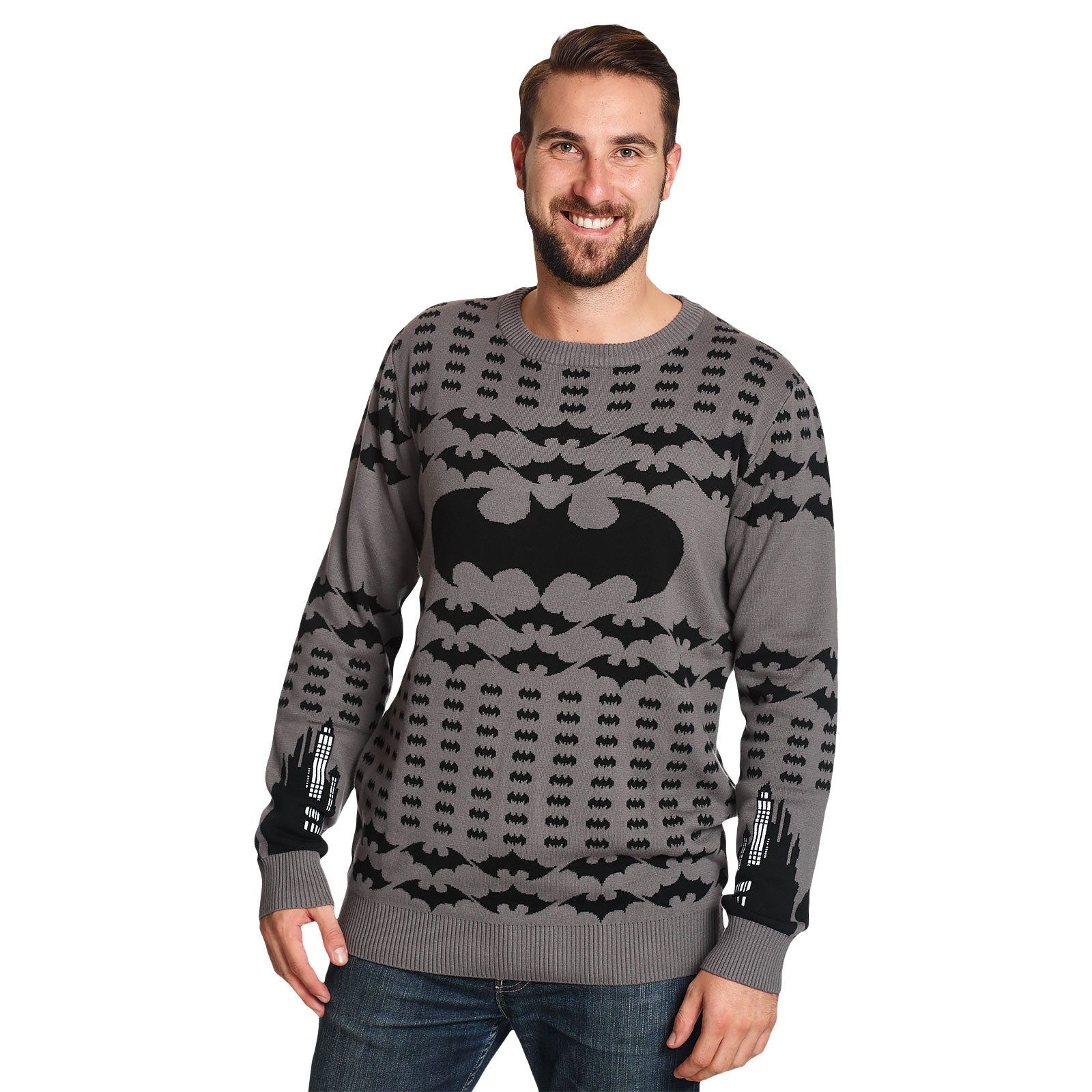 Image produit Batman - Pull en tricot avec logo