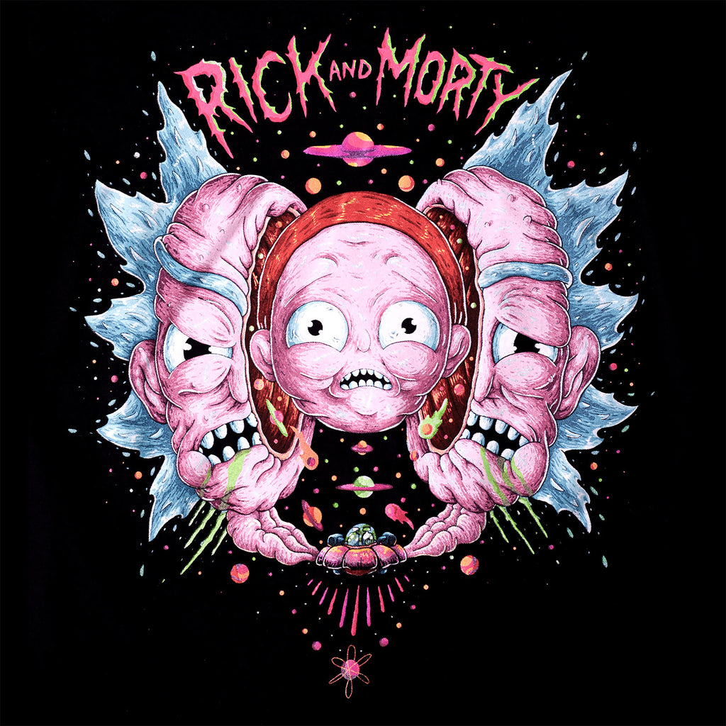 Image produit Rick et Morty - T-shirt Head Split noir