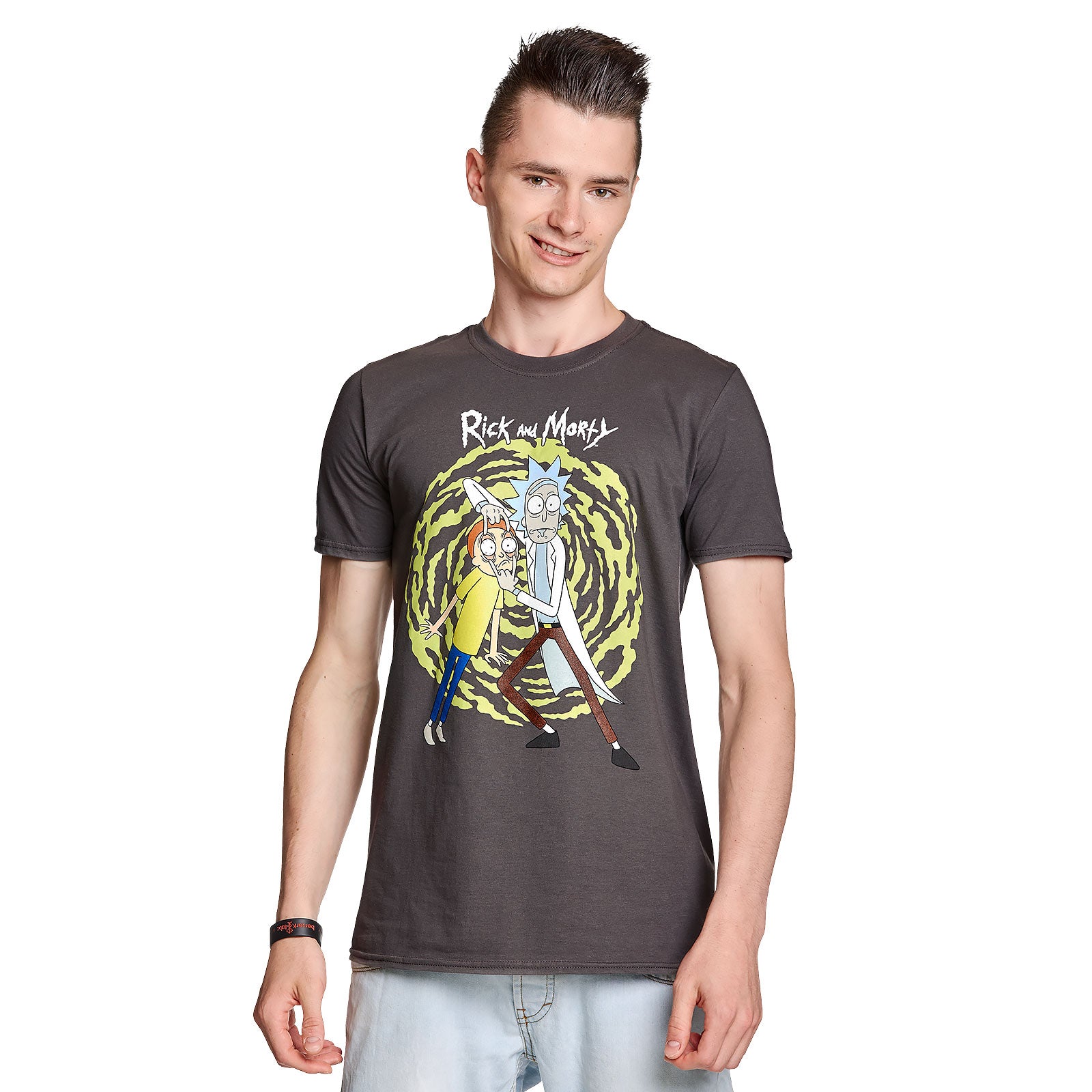 Image produit Rick et Morty - T-shirt Spiral gris